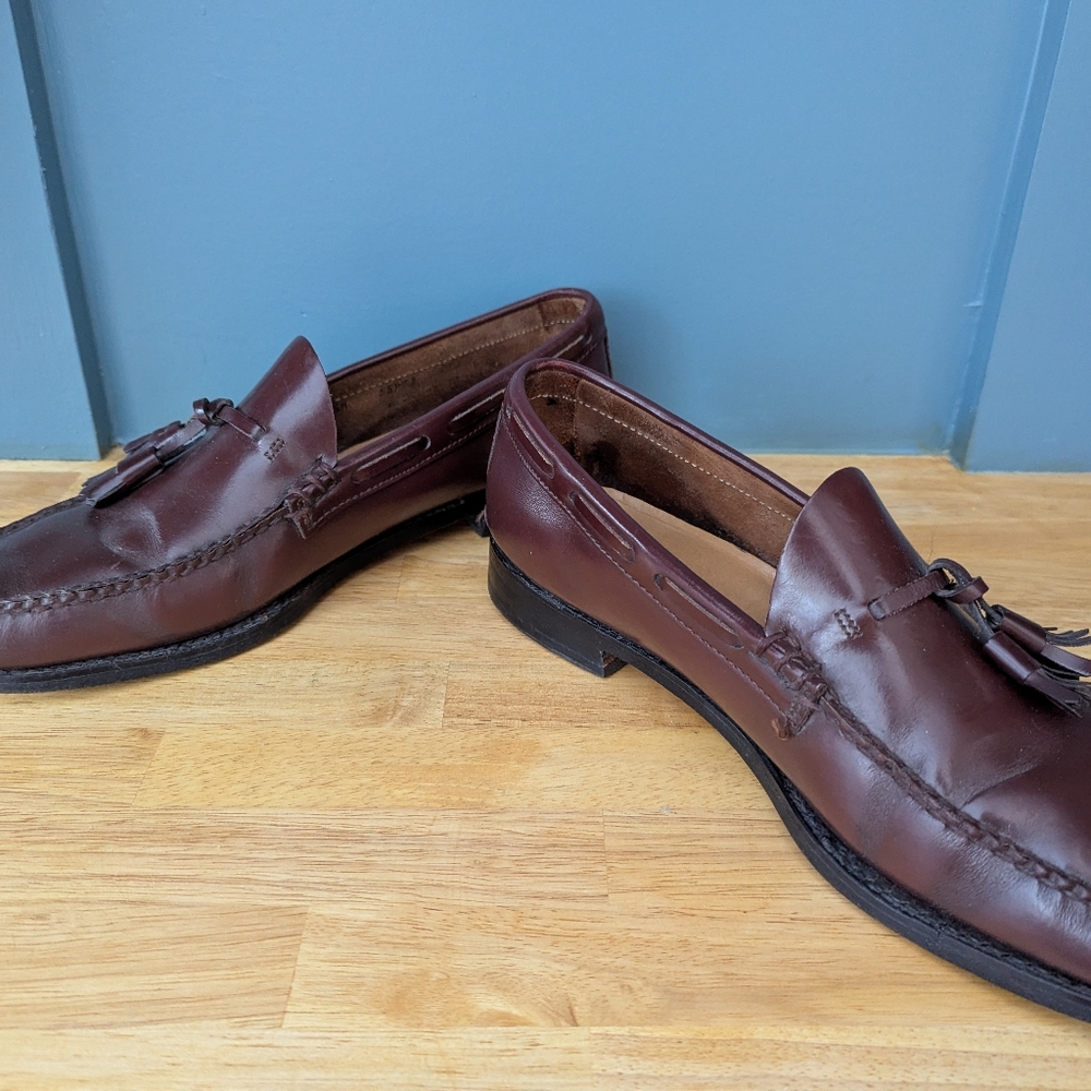 Dack's Brown Leather Tassel Loafers - Picture 2 of 4